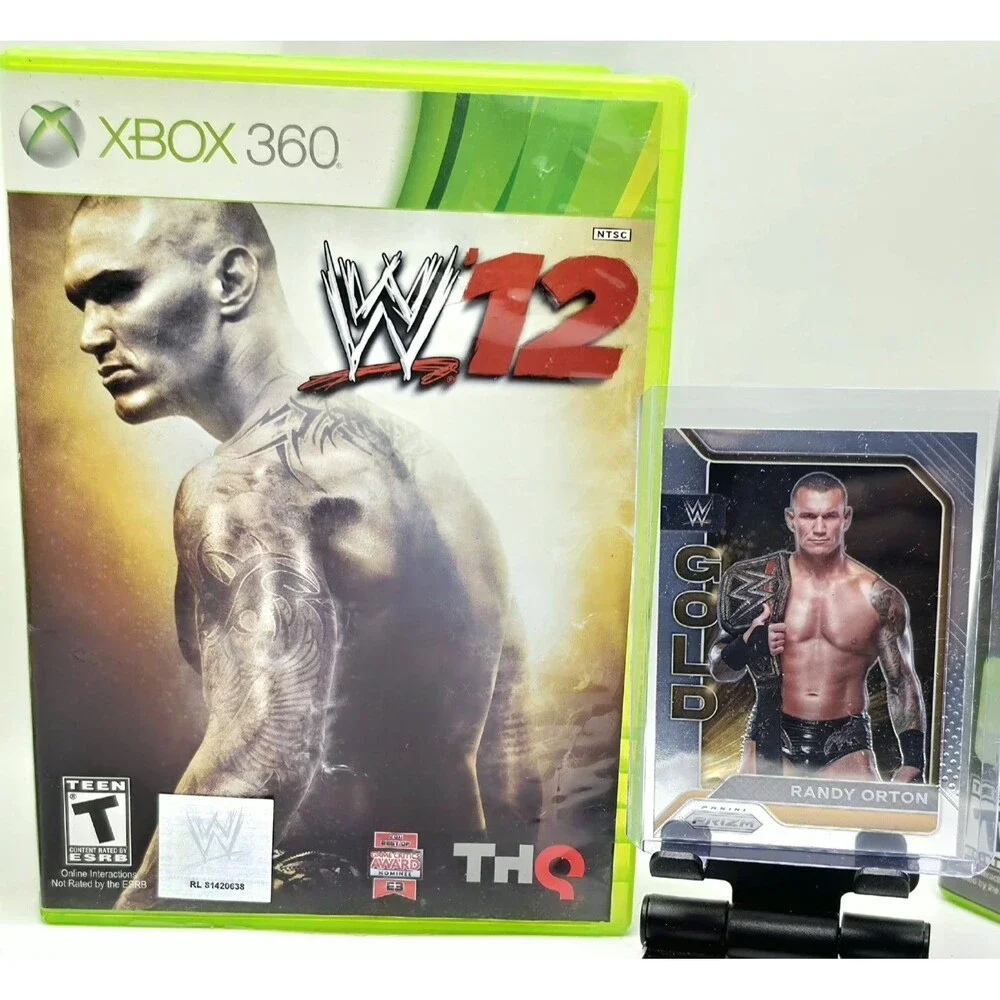 WWE 3 Game Bundle Xbox 360 WWE 12 WWE 2K15 WWE 2K16 Plus Bonus Trading Cards